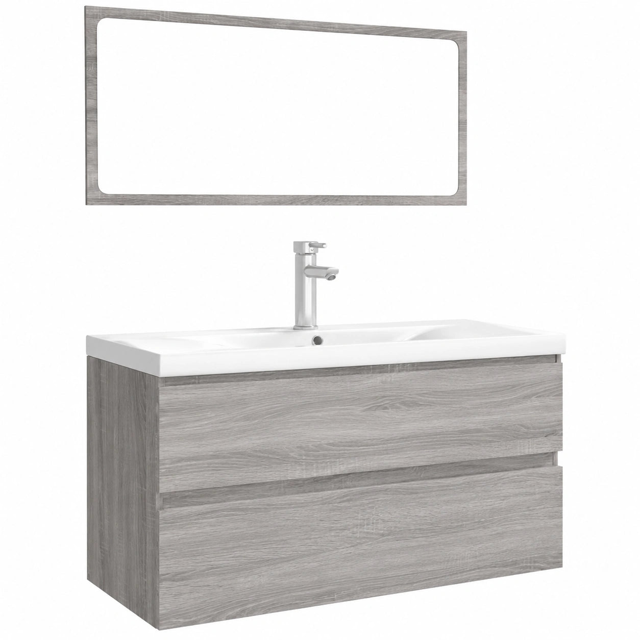 Conjunto de Muebles de Baño en Madera Gris Sonoma