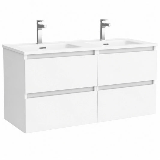Mueble de Baño Salgar Bequia 160cm con Lavabo Blanco Mate